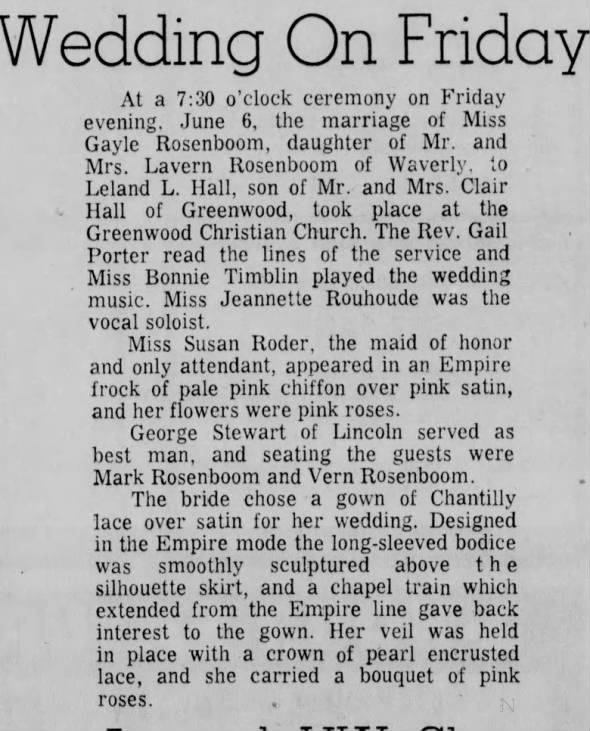 Clipping from The Lincoln Star